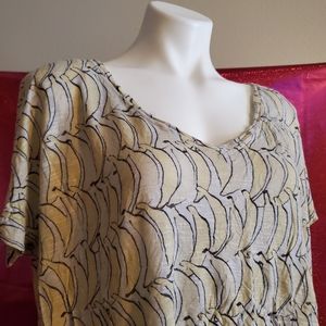 Aeropostale Banana Print Crop Top